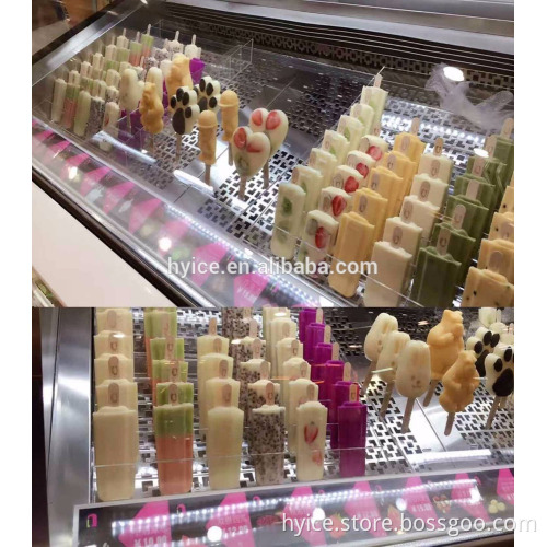 Factory direct supply the low temperature popsicle/ice cream display cabinet cart